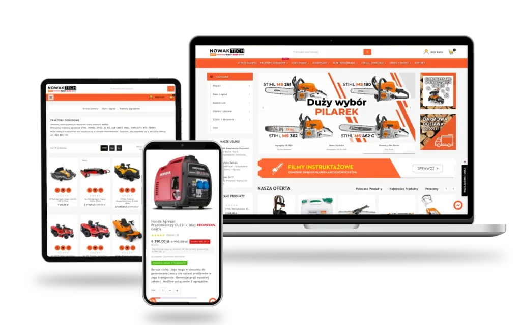 Strona główna - Prezentacja wykonania sklepu internetowego - Ozum