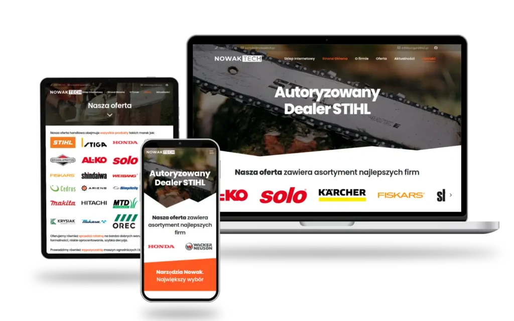 Strona główna - Prezentacja wykonania strony wizytowki - Ozum