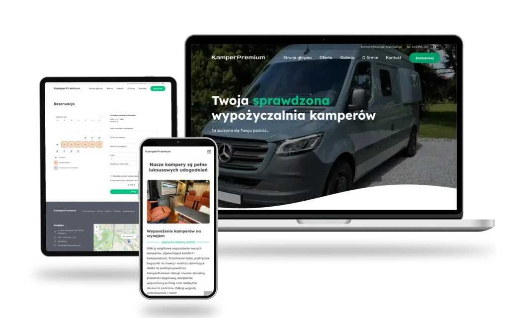 Strona główna - Prezentacja wykonania wypozyczalni kamperow przez Ozum - Ozum