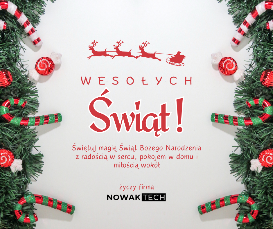 Grafiki i logotypy Grafiki i logotypy - Zyczenia swiateczne projekt graficzny na posta FB Facebook dla NowakTech - Ozum